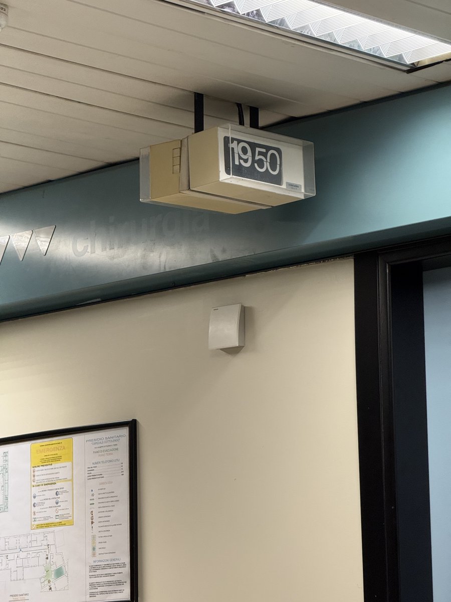 Italian hospitals are a place hidden in the depths of the space time continuum (it’s 10:33)