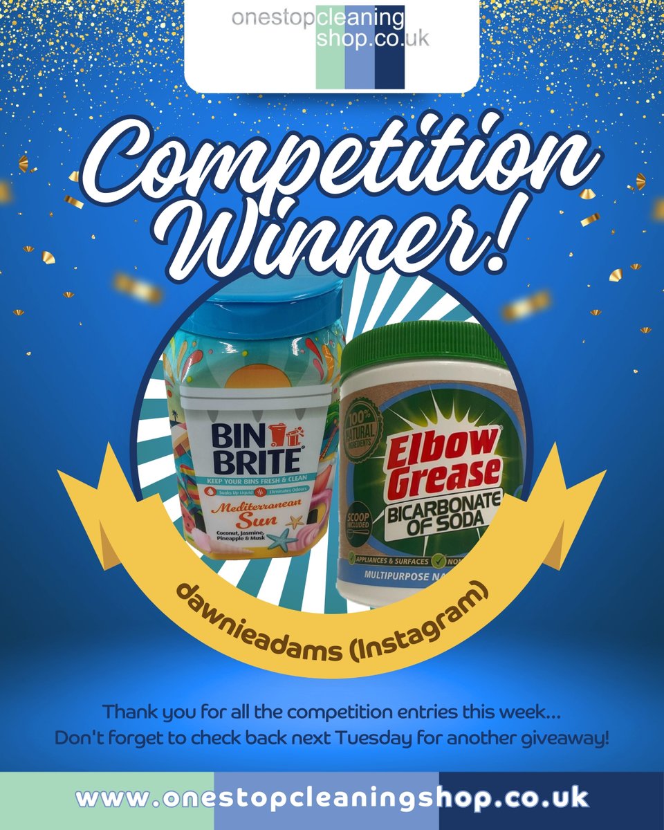 OSCSuk's tweet image. 📢Thank you for all the &quot;Bin Brite&quot; competition entries…

The winner this week is: dawnieadams (instagram) 👏🌟👍

Don&apos;t forget to check back next Tuesday for another giveaway!

#giveaway #competition #comp #free #hype #superfan #win #cleaning #prize #binbrite #elbowgrease