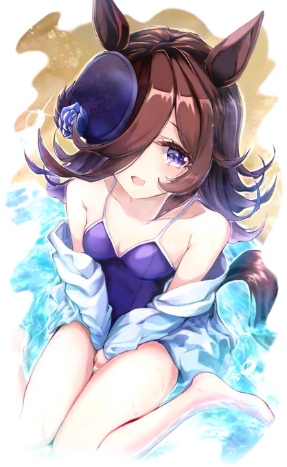なぜかPixivでレーティング扱いされない水着 #ウマ娘 #ライスシャワー