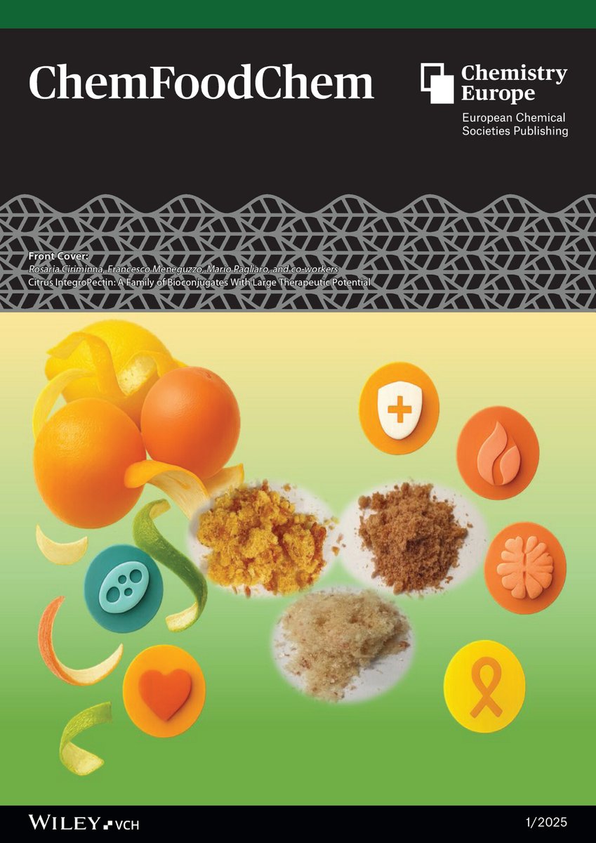 helionomics's tweet image. Cover of #ChemFoodChem illustrates first account illustrating the exceptional #bioactivity of #IntegroPectin. 

Thank you to all friends and co-workers with whom we unveiled (and are unveiling) said properties. 

Ad maiora!

t.ly/emDVb
