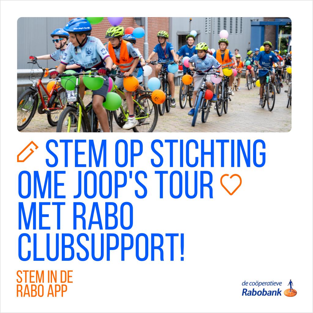 Dinsdag 23 september is de laatste dag van de campagne <a href="/Rabobank/">Rabobank</a>  ClubSupport. Lid van de Rabobank en nog niet gestemd? Ome Joop's Tour kan jouw stem goed gebruiken.

Klik hier: lnkd.in/eT2Srq2d.

#arnhem #intoarnhem