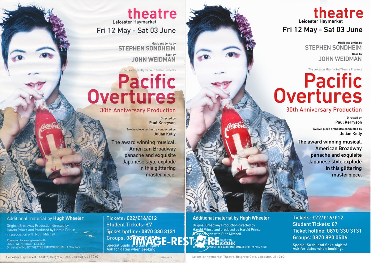 #theatreposterrestoration Theatre Poster Restoration - "The print arrived and it’s now up with the other posters from my former life in theatre! Thanks so much on a great job" Helen K.P