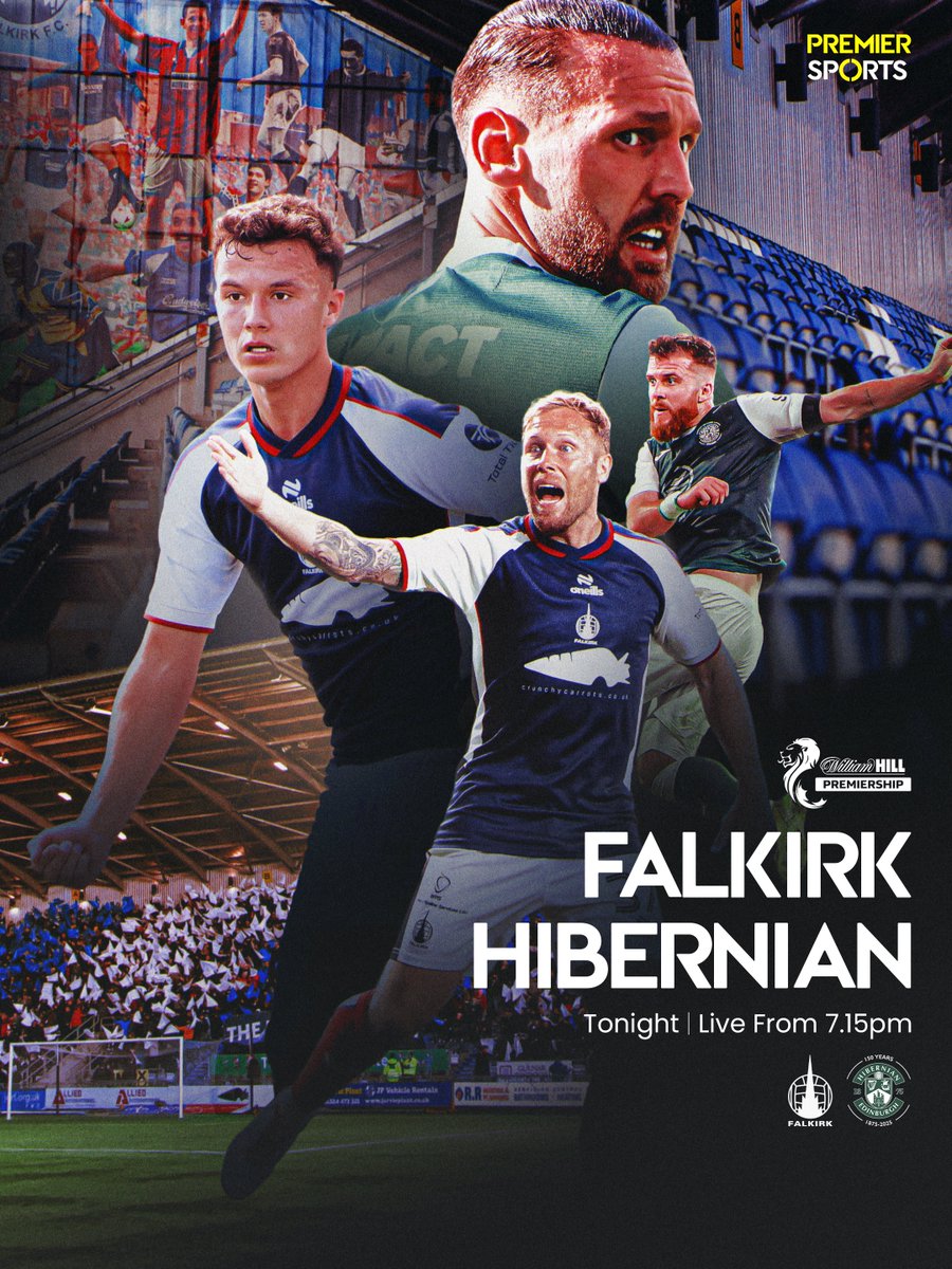 Get set for some Tuesday night football in the William Hill Premiership 🙌

Watch live coverage of Falkirk vs Hibernian from 7.15pm on Premier Sports 1 📺