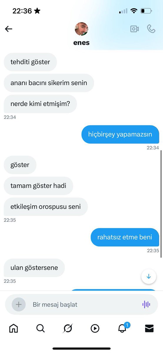 enes niye gizledin hesabı melegim kadınları tehdit ve taciz ettiğini, ettiğin hakaretleri hesabı 1 ay kapatınca / gizleyince unuturuz mu sandın gel şöyle