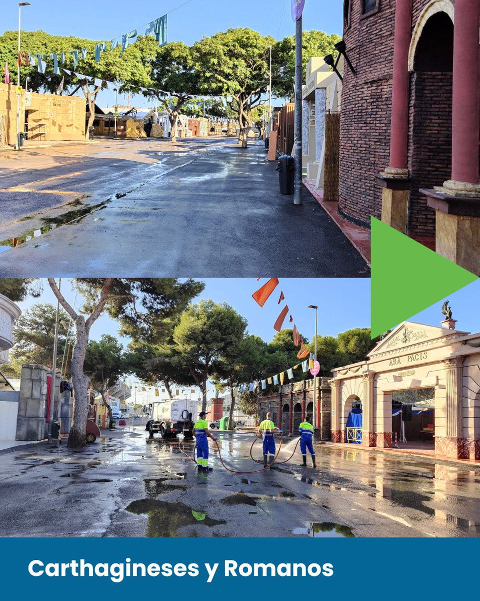 Continúa el dispositivo especial de limpieza durante las fiestas de #CarthaginesesyRomanos.
¡Recuerda! Necesitamos tu ayuda para mantener la ciudad limpia después de cada conquista ⚔️
¡Siempre por Cartagena! 🫶

#CuidamosCartagena
