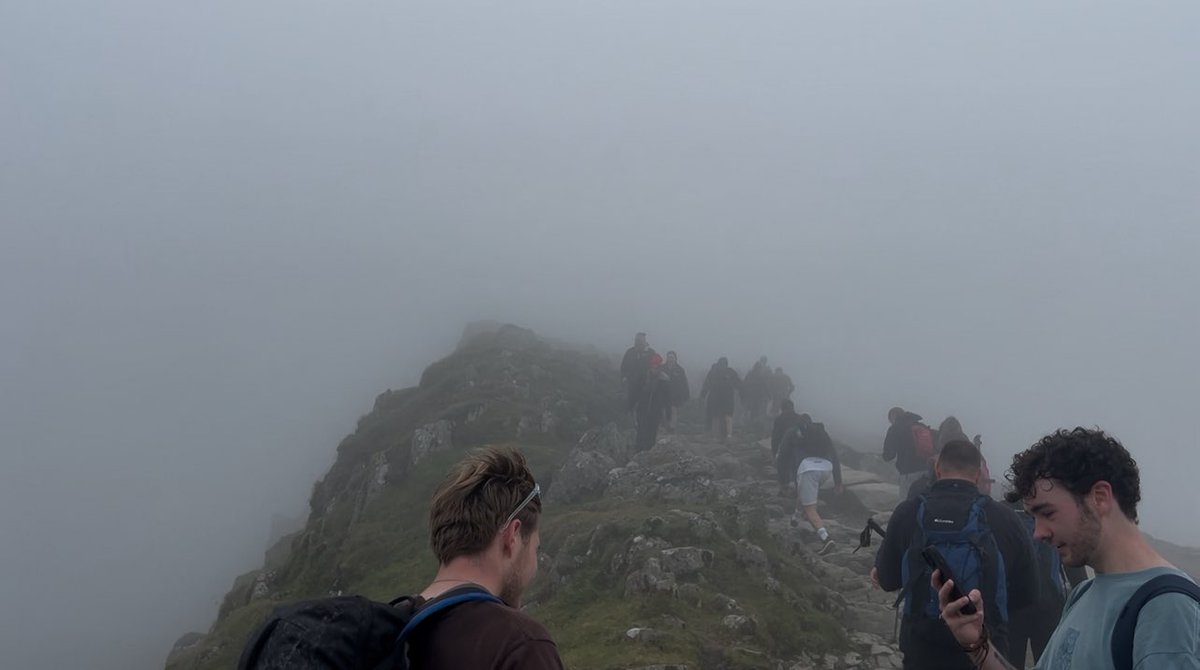 After a particularly testing week I needed to get away &amp; do something. So I challenged myself to climb Snowden,as getting into the wild &amp; the fresh air claims to clear your head.Lies. 
It was shit. I ended up running up and then down just so I could get to the pub.