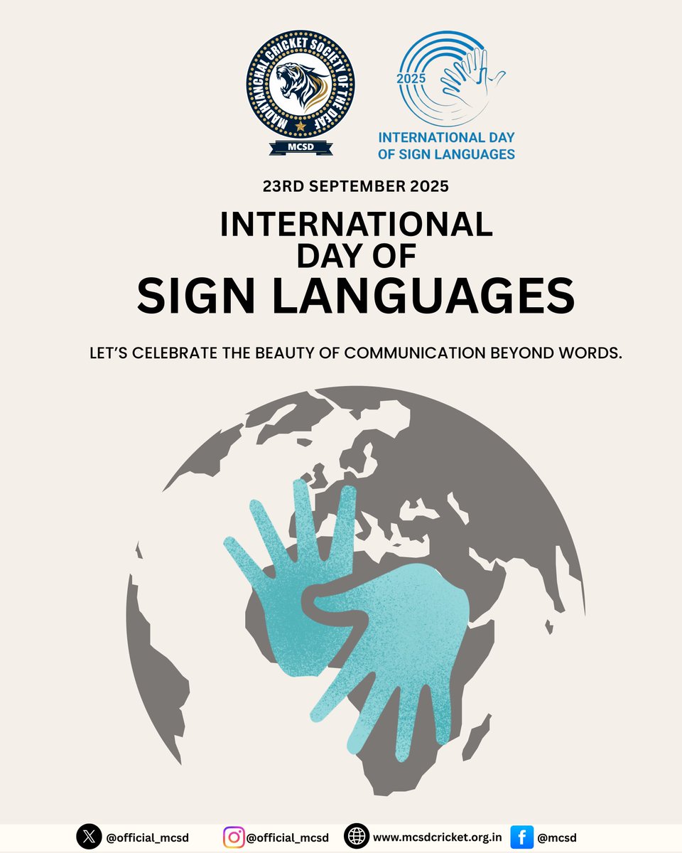 official_mcsd's tweet image. Happy International Day of Sign Languages! Let’s celebrate the beauty of communication beyond words. 🤟✨"
#InternationalDayOfSignLanguages
#SignLanguageDay
#SignLanguageAwareness
#DeafCulture
#AccessibleWorld
#SignWithLove
#MCSD #IDCA #MPCA #familytime