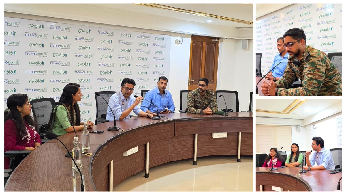 mytechnopark's tweet photo. ✨ National Integration Tour at #Technopark ✨🌍
We were honoured to host 20 bright students and two teachers from Dalgaon Madhyamik Shiksha Kendra, West Bengal, as part of the National Integration Tour (NIT) 2025–26.
#adgpi #easterncomd #TrishaktiCorps #KeralaGovernor https://t.co/hGGQVpG7QO