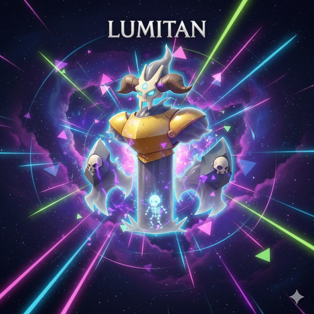 Say hello to my little fren the LUMITAN. 

Levitating on a small pedestal with a glowing blue skeleton and aura. This ling is powerfully intimidating. 💫🎮

Get this powerful warrior only on <a href="/FateAdventure/">FateAdventure (RPG)💫</a> $FA #FateAdventure $S #fullyonchaingame #PlayFateAdventure