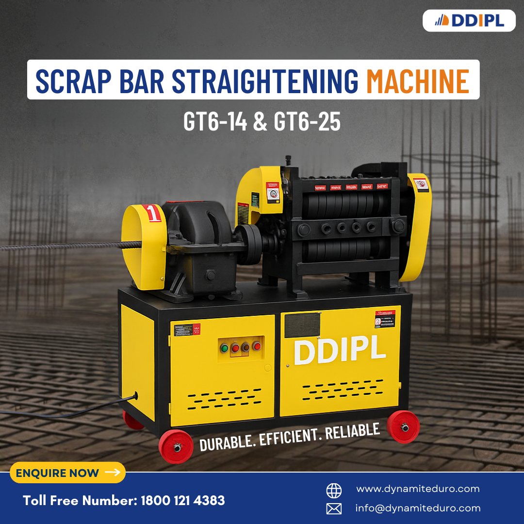 ddiplindia's tweet image. ♻️ 𝗧𝘂𝗿𝗻 𝗦𝗰𝗿𝗮𝗽 𝗜𝗻𝘁𝗼 𝗦𝘁𝗿𝗲𝗻𝗴𝘁𝗵 𝘄𝗶𝘁𝗵 𝗗𝗗𝗜𝗣𝗟!
B𝗲𝘀𝘁 S𝗰𝗿𝗮𝗽 B𝗮𝗿 S𝘁𝗿𝗮𝗶𝗴𝗵𝘁𝗲𝗻𝗶𝗻𝗴 M𝗮𝗰𝗵𝗶𝗻𝗲.
#ScrapBarStraighteningMachine, #DDIPL, #RebarProcessing, #ConstructionTools, #BestRebarProcessingMachinery, #MadeInIndia