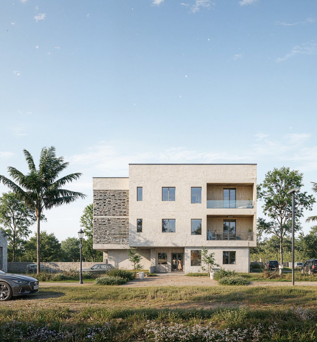 JuwonAJ's tweet image. Works I did this week I consider mid based on client restrictions 🧎🏾‍➡️
💎Workflow - Archicad + D5render.