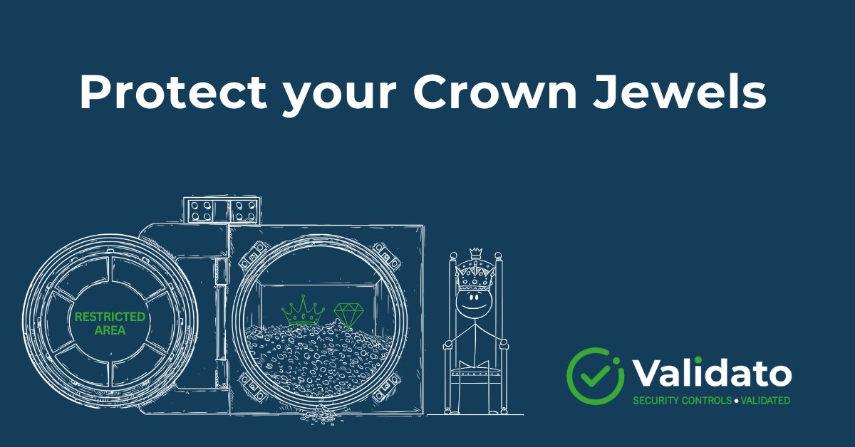 Validato1's tweet image. Every company has its own crown jewels (customer databases, source code libraries, document repositories, IP vaults, etc.). Stress test your security protecting your crown jewels on a regular basis with Validato.
#cybersecurity #securityvalidation #validato