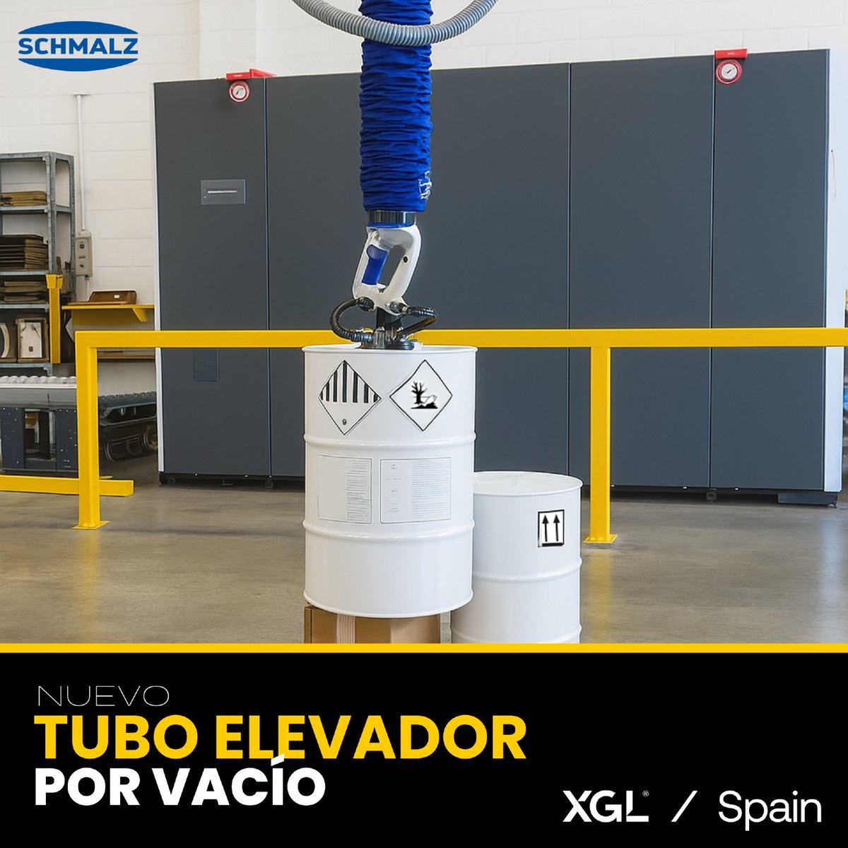 XGL_Logistics's tweet image. 📦 En XGL hemos incorporado un tubo elevador por vacío Jumboflex de SCHMALZ para facilitar la manipulación de cargas y mejorar la ergonomía de nuestro equipo de almacén😊💪.

#Ergonomía #XGLLogistics #Jumboflex #Schmalz #LogísticaEficiente #SeguridadLaboral