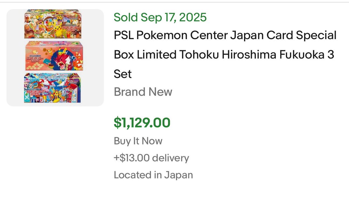 Ryetv7's tweet photo. @RillinMcCallis1 @PokeTCGiveaways I can tell you’re just starting out little guy I’ve already doubled my money and the Fukuoka one hasn’t even released yet $ LMK where to find one of these for $15 in USA and I’ll buy 100 of them https://t.co/JczDJQU3fp