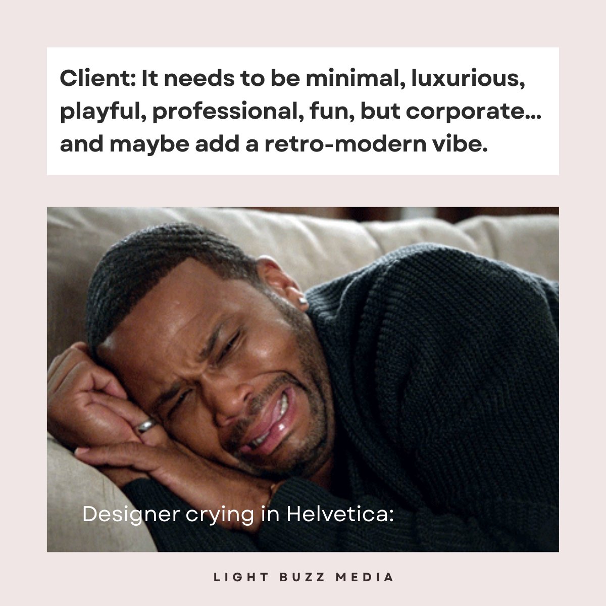 LightBuzzMedia's tweet image. 🎨 Designers know the struggle: when "just one small tweak" turns into a full-blown identity crisis.
Creativity deserves clarity, not contradictions.
#DesignLife #GraphicDesign #ClientHumor #AgencyLife #LightBuzzMedia