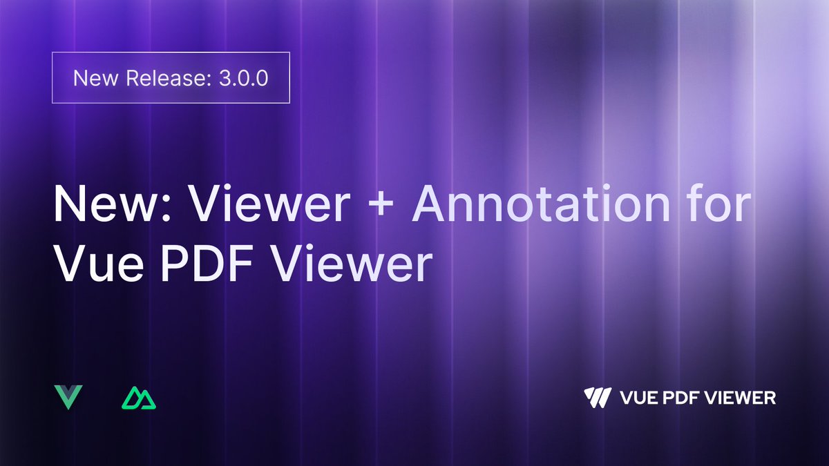 VuePDF's tweet image. 🚀 Viewer + Annotation is here for Vue PDF Viewer!
You can now add highlights, free text, and export annotations into a new PDF file, making collaboration and review easier. More features coming soon.
👉 Check it out: docs.vue-pdf-viewer.dev/introduction/c…
#vuejs #vue #nuxt