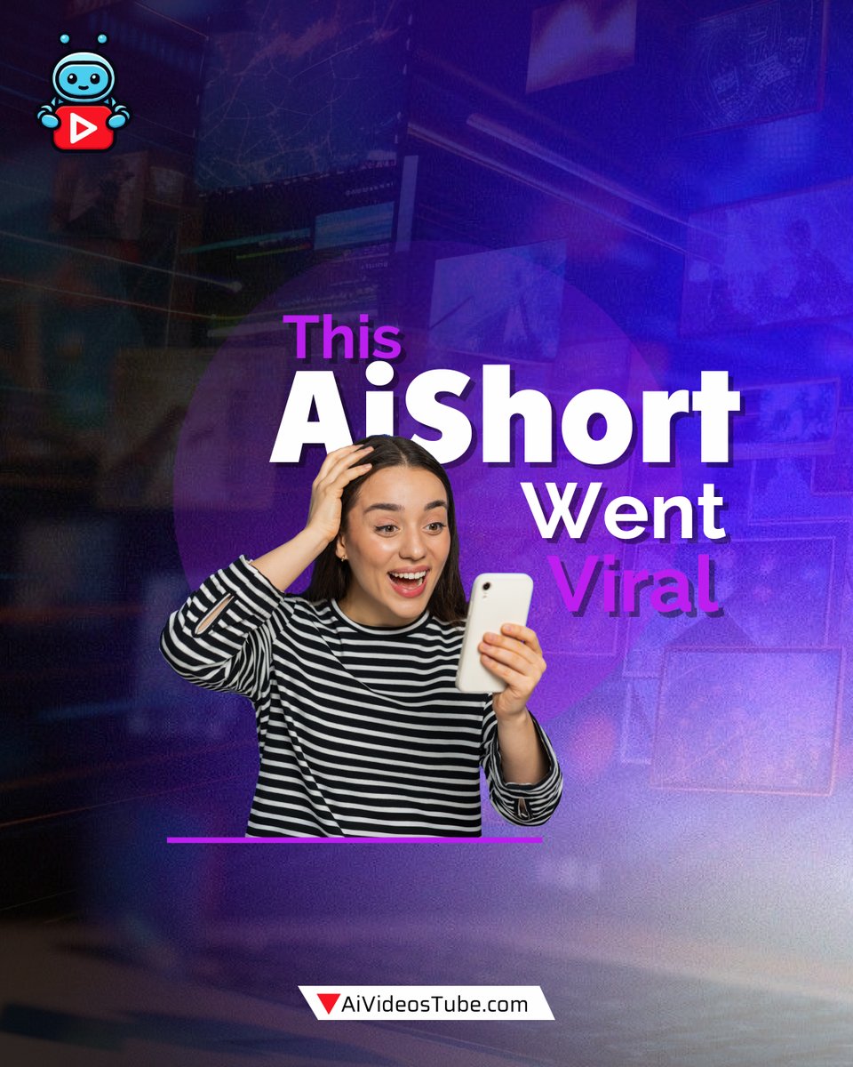 AIVideosTube's tweet photo. 🚨 Viral isn’t luck anymore. It’s AI.
With AITube, you can turn a simple idea into an addictive AI Short in minutes.
⚡ Eye-catching. Shareable. Unforgettable.
Your content deserves the spotlight → https://t.co/iOMCORoJrl
#AITube #AIVideosTube #AI #AICreators #Viral #NoEditing https://t.co/70bwPYf3m0