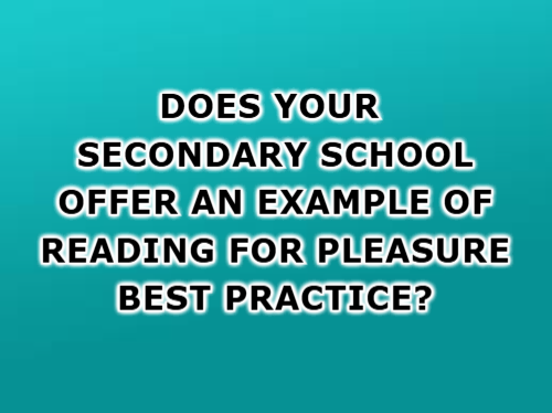 I'm running a webinar on "KS3 reading for pleasure" on 22 Oct, and I'd love to hear from schools that model good RfP practice so I can shout-out some exemplars. Share your experiences below or DM me  at beyond@twinkl.co.uk
<a href="/twinklresources/">Twinkl Resources</a> <a href="/TwinklBeyond/">Beyond: Secondary Teaching Resources</a> #twinklbeyondenglish