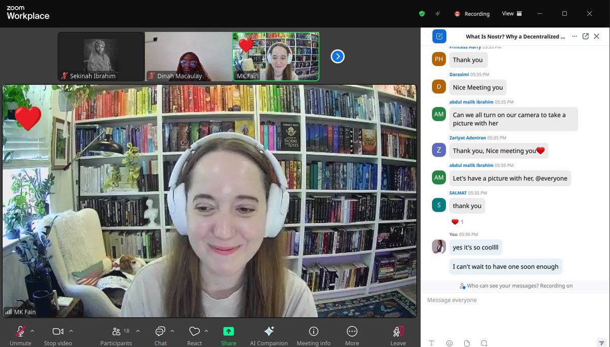 evento_so's tweet image. Ever wondered "What Is Nostr?" 🤔
@mkay_fain, Co-founder of @SoapboxTech, answered that & more on Day 2 of #hack4freedom!
Her workshop on decentralized social protocols was brilliant, complete with a demo of Shakespeare, the AI web builder for Nostr.
