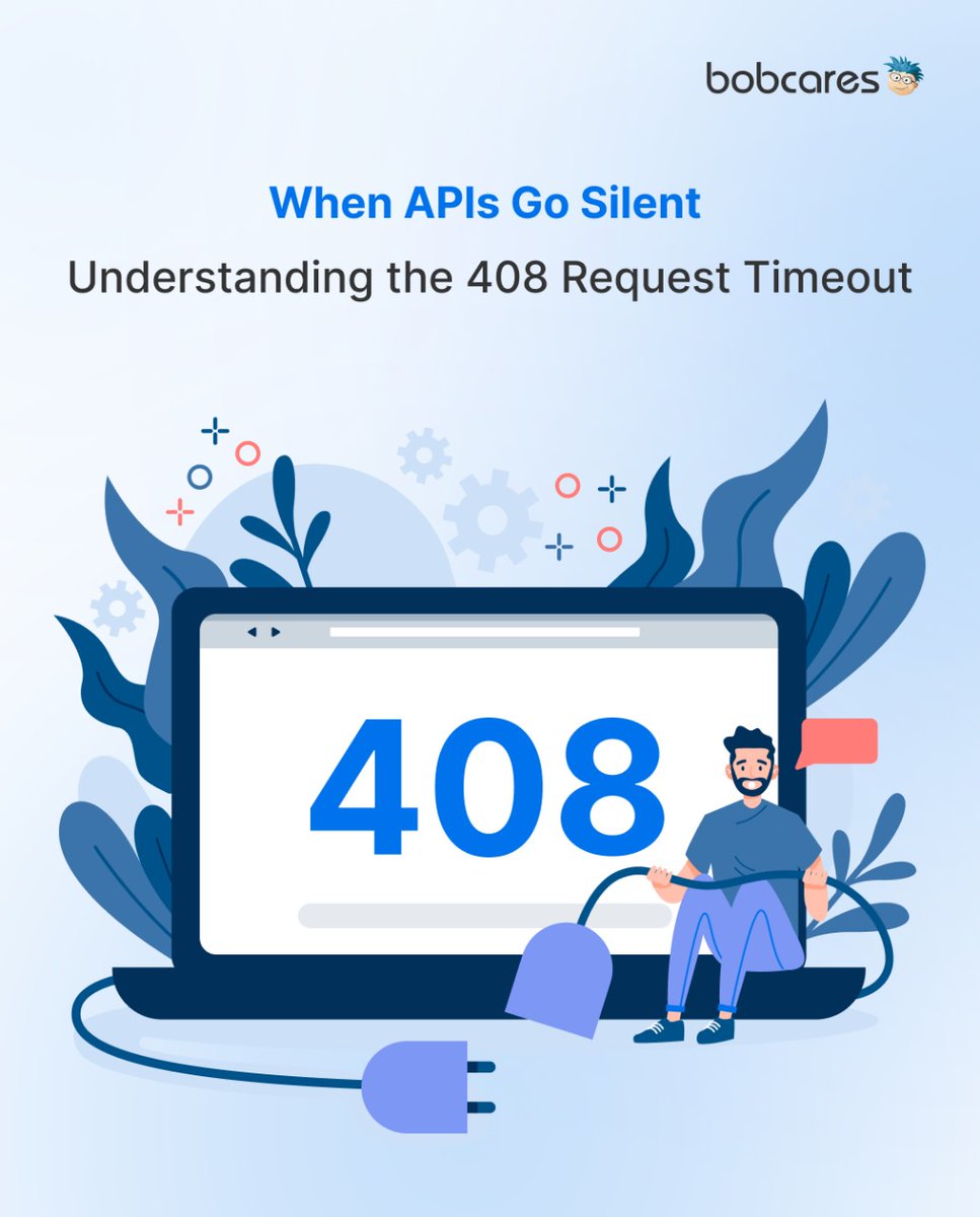 BobcaresTweets's tweet image. Ever waited on silence from an API?
That dreaded 408 Request Timeout kills uptime, trust & revenue. Learn why it happens + how monitoring & expert API integration keep systems running.
👉 Read more: (link in comments)
🛠️ Services: shorturl.at/4AOCO
#APIIntegration #API