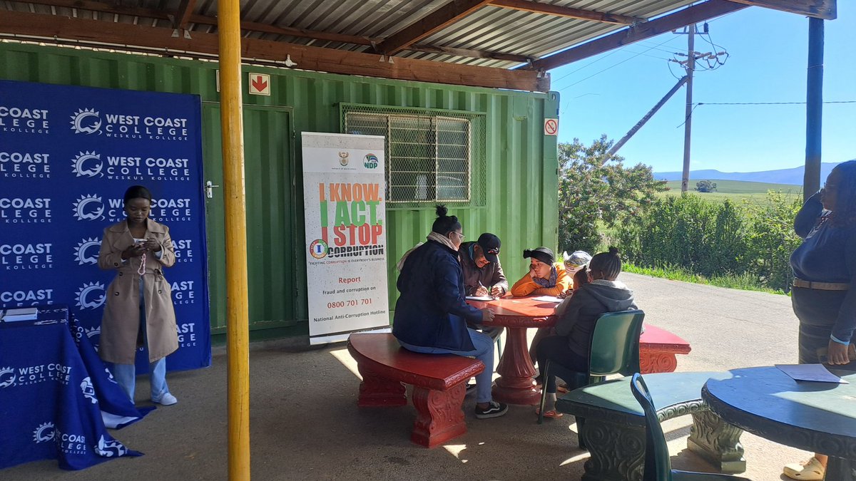 GcisWest's tweet image. Today we’re in Koringberg at The Youth Pop Centre for a Public Participation Outreach.
 Led by GCIS with partners West Coast College, IEC &amp;amp; Dept of Employment and Labour  bringing services &amp;amp; opportunities closer to the community! 
#PublicParticipation #GCIS #Youth
