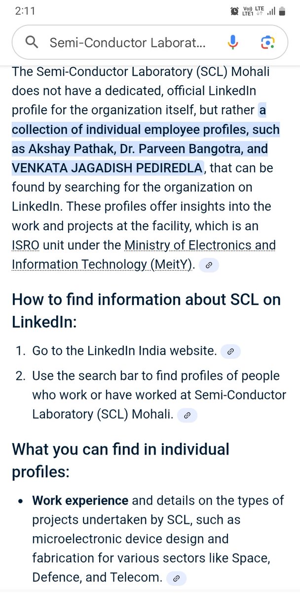 Dear <a href="/SclMohali/">Semi-Conductor Laboratory</a> &amp; Team Management, in this #technology #era, almost every #company should be on #LinkedIn, but you do not have a dedicated, official #LinkedIn #profile for the #organization itself! 
While it should be.

#SCL |
<a href="/SclMohali/">Semi-Conductor Laboratory</a> | <a href="/SemiconIndia/">India Semiconductor Mission</a> <a href="/LinkedIn/">LinkedIn</a> | <a href="/GoI_MeitY/">Ministry of Electronics & IT</a> |