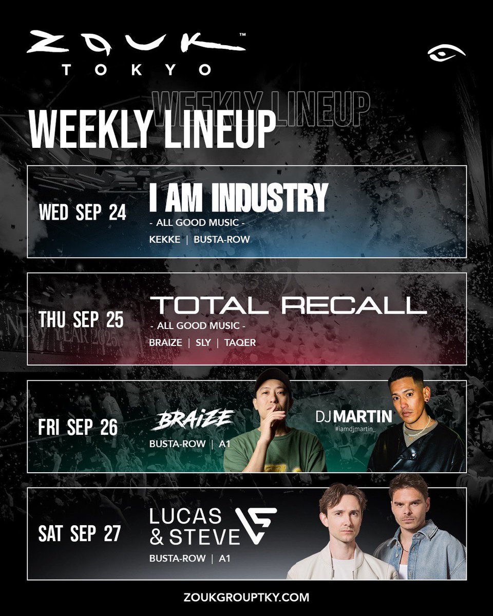 Zouk Tokyo tweet media