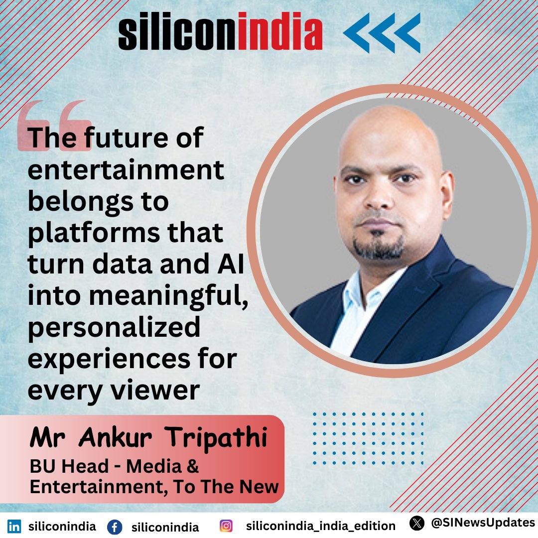SINewsUpdates's tweet image. Spotting the Next Big Hit with AI and Data-Driven Entertainment
Mr Ankur Tripathi, BU Head - Media & Entertainment, @TOTHENEW
Read More: lnkd.in/gnH-mxtF
#GenerativeAI #ArtificialIntelligence #naturallanguageprocessing #datadrivenintelligence #technologypartners