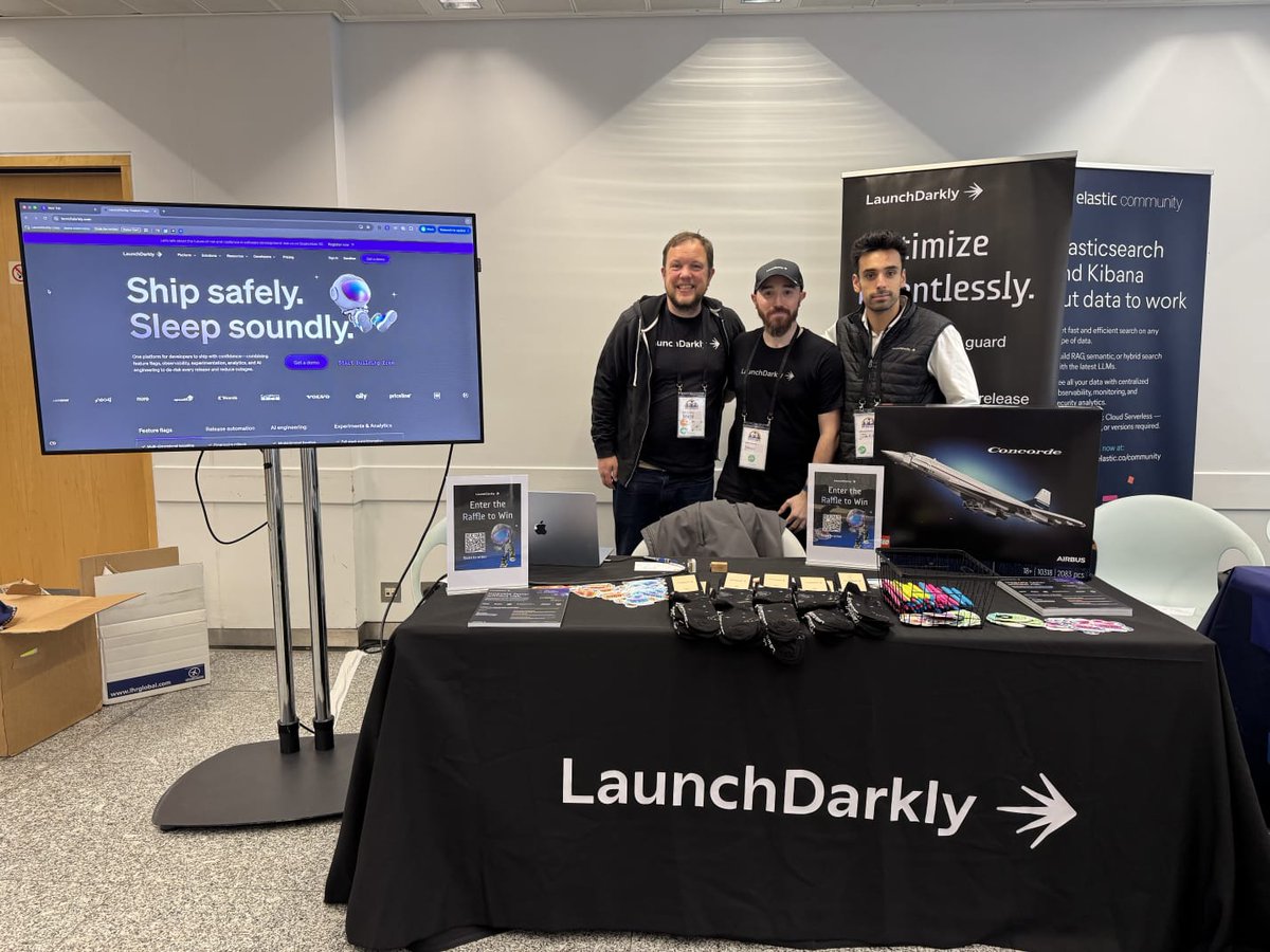 DNSandilands's tweet image. @LaunchDarkly are live @DevOpsDaysLDN come and see us and talk about guarded feature flags, experimentation and AI configs.
See live demos, enter our raffle for the @LEGO_Group concorde model, @Bose headphones and grab your socks and stickers :-)
#devopsdays