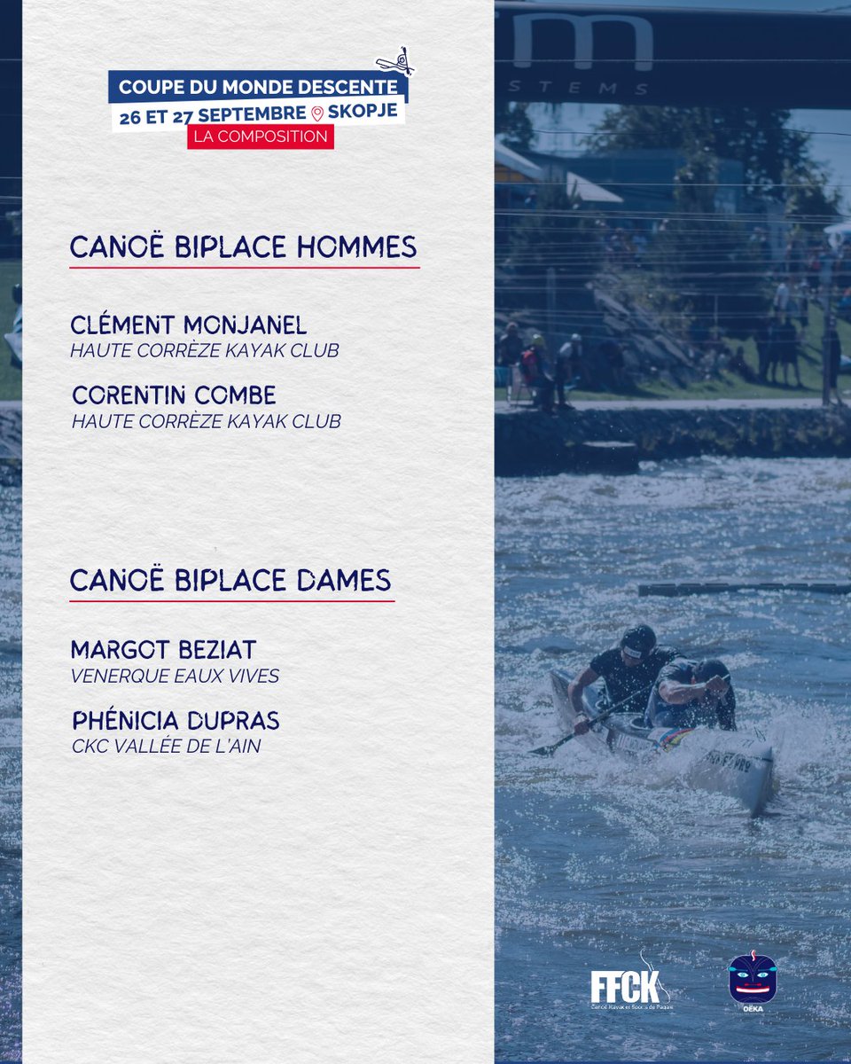 L'équipe de France 🇫🇷 de descente a fait le déplacement à #Skopje 🇲🇰 pour disputer les 4ème et 5ème étapes de la Coupe du Monde

#OËKALATRIBU retrouvez la composition du groupe des bleus ci-dessous ⬇