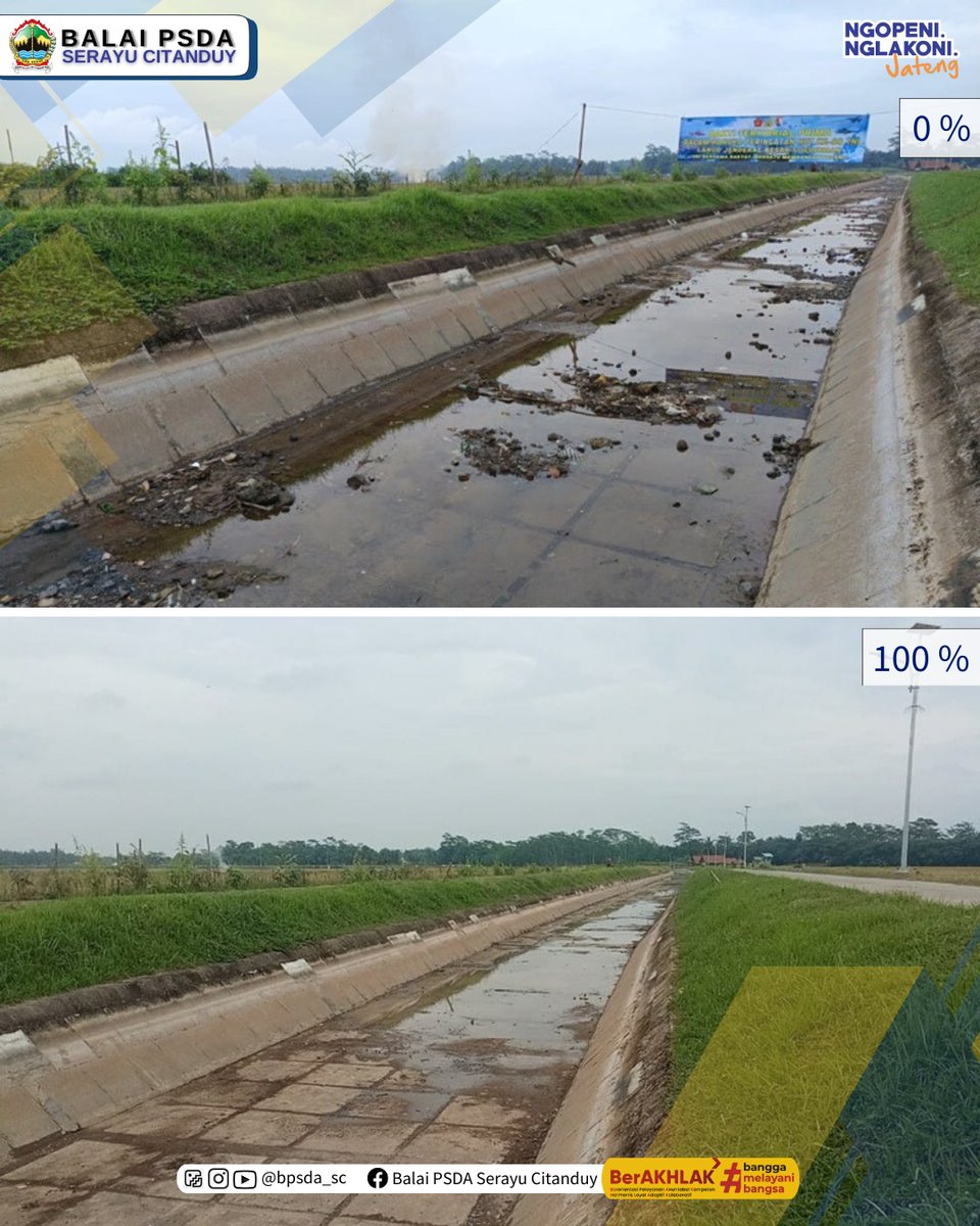 bpsda_sc's tweet photo. Pemeliharaan rutin kegiatan angkat sedimen di Saluran Induk Banjarcahyana Hm.255 -260 DI Banjarcahyana yang terletak di Desa Wirasaba Kec.Bukateja Kab.Purbalingga https://t.co/jMoeEeia3u