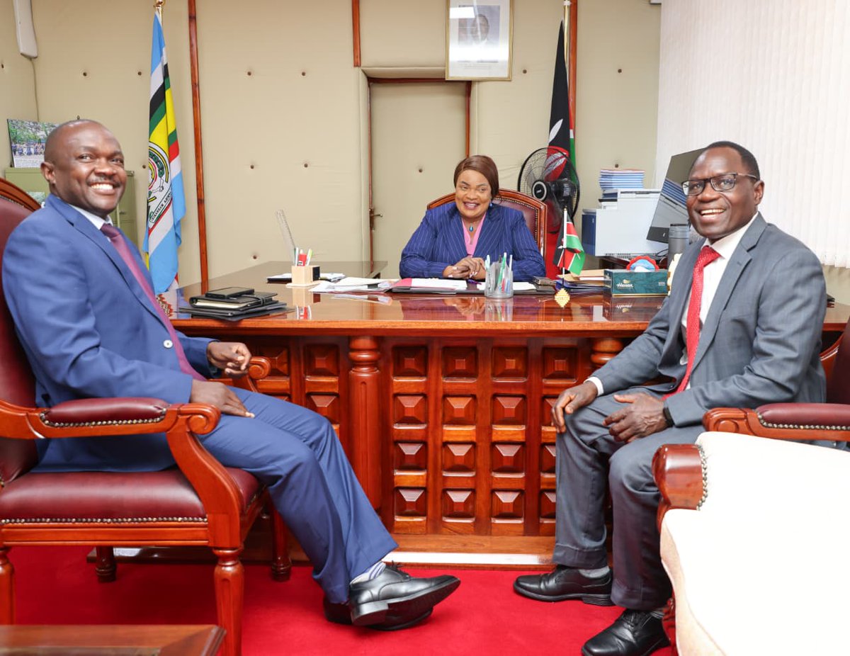 Paid a courtesy call on PS Public Service &amp; Human Capital Development <a href="/Dr_JaneImbunya/">Dr. Jane Kere Imbunya (PhD)</a> at Harambee House today. Discussed inter-departmental collaboration to enhance service delivery through better communication channels. We are committed to an informed &amp; empowered Kenyan public.