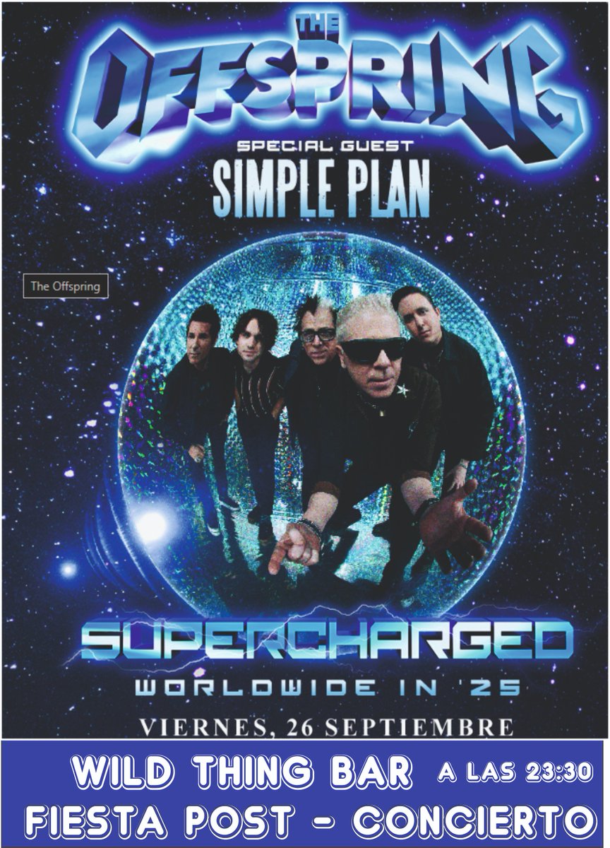 youtube.com/watch?v=7iNbni…
Como no !!! , Este viernes iremos a ver a OFFSPRING a su conciertazo en Madrid y después en WILD THING BAR , HAREMOS UN POST - CONCIERTO CON SU MÚSICA , When we were young, the future was so bright The old neighborhood was so alive