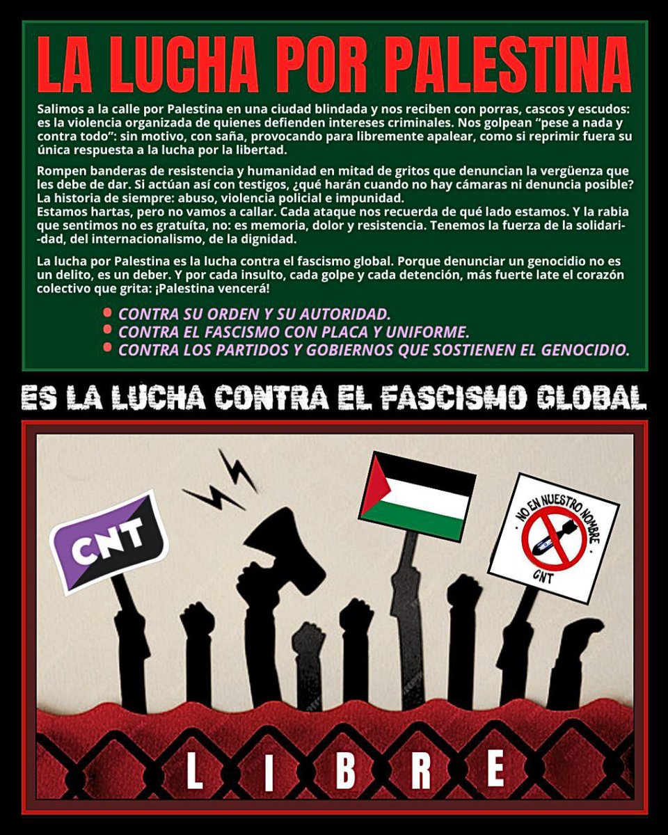 🇵🇸📲 DENUNCIA | El 11 de septiembre, #Valladolid salió a la calle por #Palestina convocado por la Plataforma Solidaria con Palestina de Valladolid  Frente al boikot al equipo Israel Premier Tech en la Vuelta Ciclista 👇👇 cntvalladolid.es/denuncia-publi…