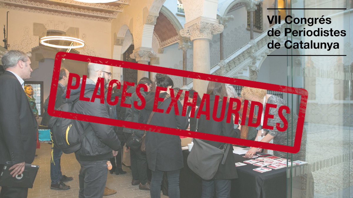 📢 Més de 500 inscrits al VII Congrés de Periodistes de Catalunya

📰 Les places presencials estan esgotades, però encara pots viure el Congrés de forma online.

👉 Inscriu-te ara en modalitat online o a la llista d’espera presencial!

🔗congresperiodistes.cat/2025/09/22/mes…