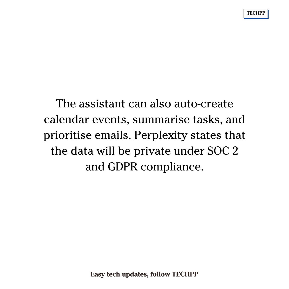 techpp's tweet image. Perplexity launches AI Email Assistant for Max users

#Perplexity #EmailAssistant #AI #Productivity #Gmail #Google