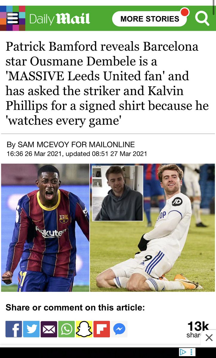 BielsaLUFC's tweet image. Ballon d’Or winner has a Patrick Bamford signed shirt 👀