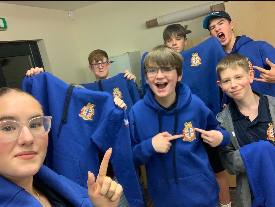 Check out our brand new squadron hoodies! 🔥 
Perfect for showing off your cadet pride in style. 

#Team265 #AirCadets #RAFAC #WMW