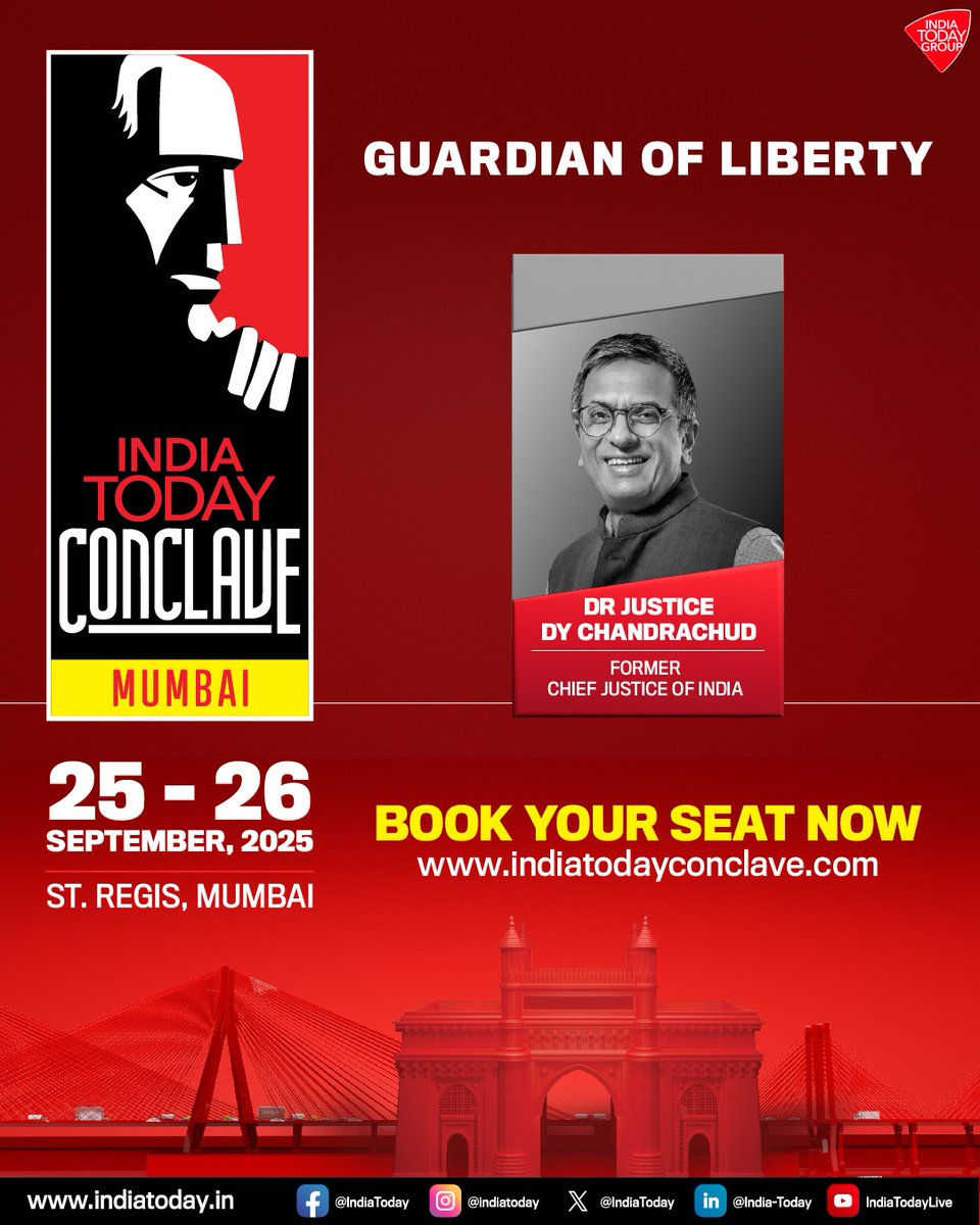 Constitution’s Moral Compass: Disability, Dignity and Courtroom battles -- Join Former Chief Justice of India Dr. Justice D.Y. Chandrachud for a discussion at the India Today Conclave Mumbai 2025. Book your seat now!