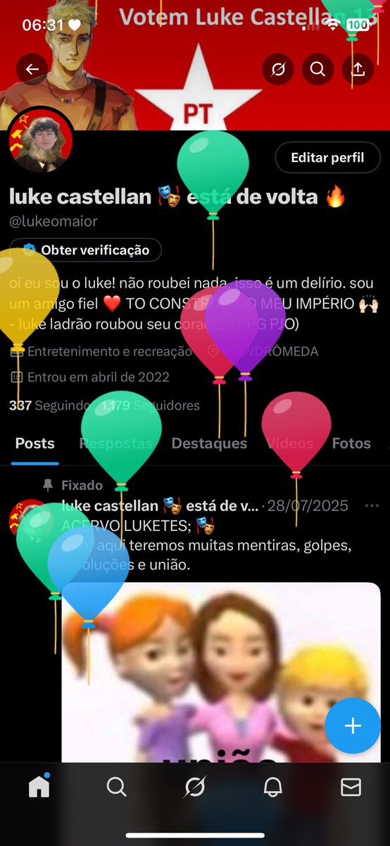 lukeomaior's tweet photo. BOM DIA 🥳🥳🥳🥳🥳 https://t.co/tJCsFrqNqE