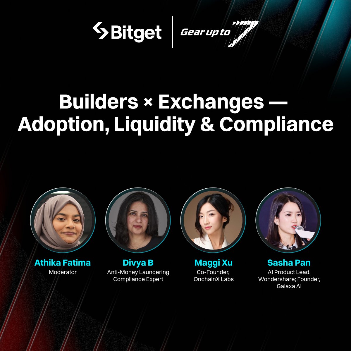 Builders push adoption. Exchanges bring liquidity. Compliance keeps it alive.

But the real question is: how do we balance all three? ⚖️

Find out at Bitget Anniversary Toronto.

📅 Sept 24 | 📍One Eyed Jack, Toronto

Register now: luma.com/t2l0itdl?tk=9C… 

#EventWithBitget