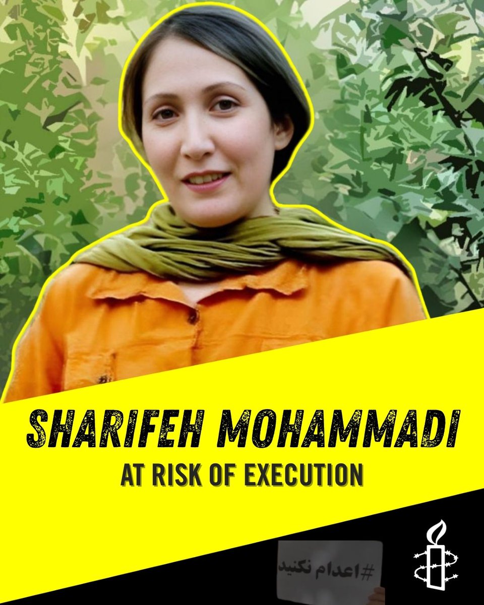 Scores of people in Iran, including human rights defender Sharifeh Mohammadi, are at risk of execution after unfair trials &amp; convictions on politically-motivated charges by Revolutionary Courts. Iran's authorities must halt all executions now!#نه_به_اعدام amnesty.org/en/documents/m…
