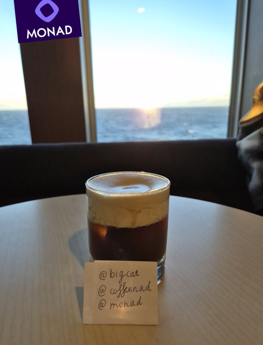 0xbigcatvn's tweet image. COFFEENAD SUPER SHOW
gmonad ☕💜
As a proud Coffeenad, I brought my Coco Malt for this supershow. It got that cream base, light cocoa notes, sweet chill aftertaste. Just like @monad smooth and efficient
#coffeenad @Monad_APAC