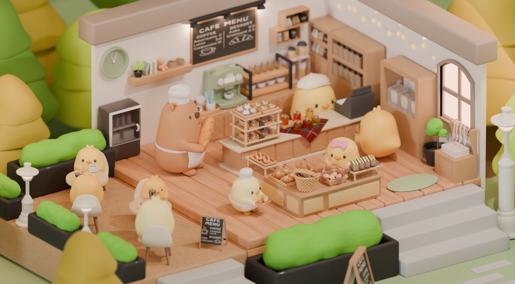 ぷりんページ♡⃜ ぷりん🍮あら。どーも (@3DCG_pudding) / X