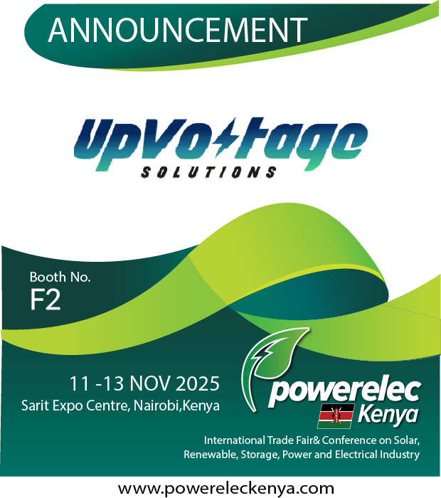PowerelecK's tweet photo. We are pleased to welcome Upvoltage Solar to Powerelec Kenya 2025 . As one of India’s fastest-growing solar EPC companies, UpVoltage is dedicated to providing world-class solar power solutions for homes, industries, and businesses.

 https://t.co/L1kPQM8aVS https://t.co/SeiDkIeG5O