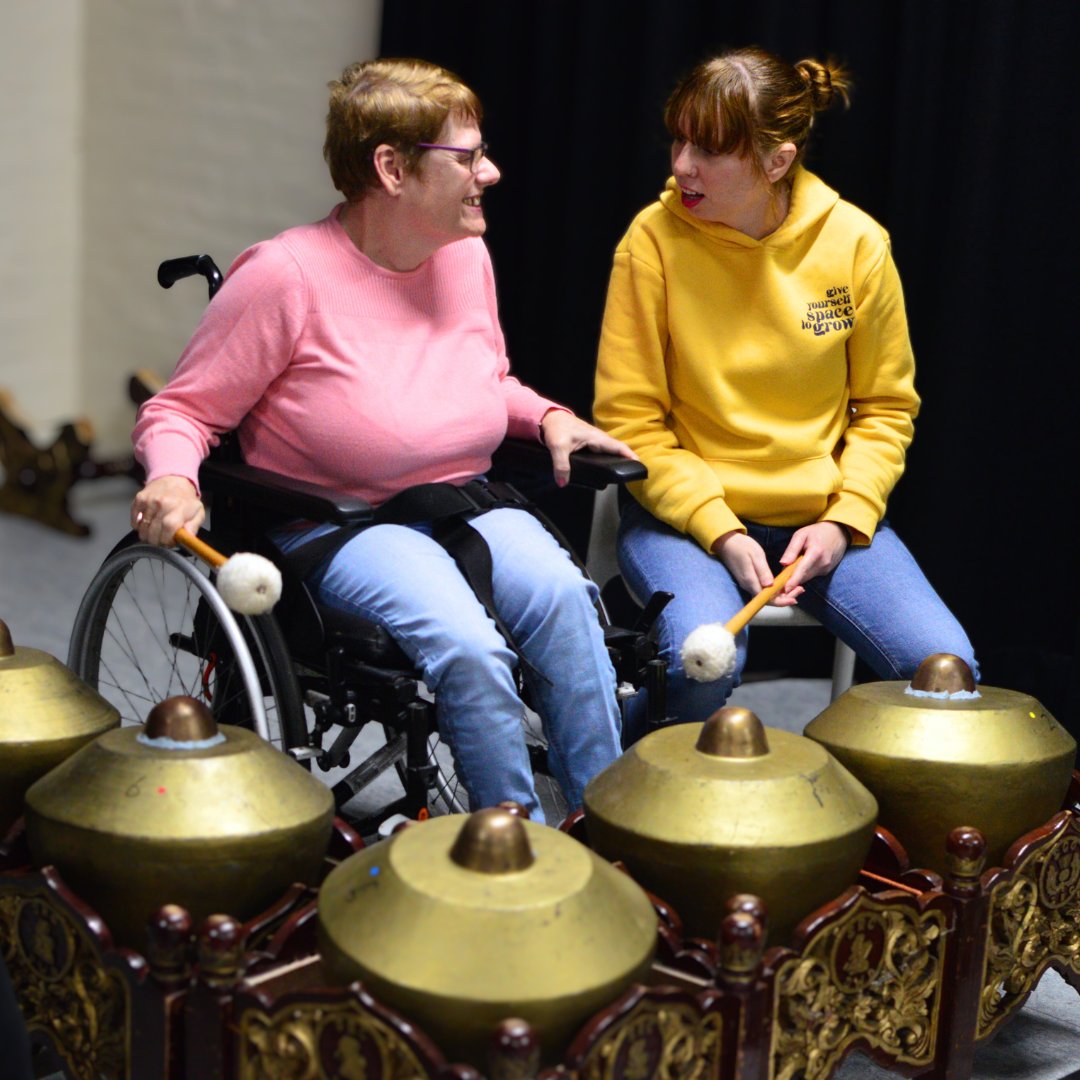 A huge thank you again to everyone who came along and took part in our open sessions at the Royal Conservatoire of Scotland! It was amazing to see so many faces come together from community groups, individuals and their carers to be part of our gamelan orchestra!