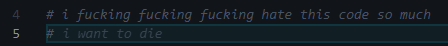 ItsDaveberry's tweet image. when was copilot auto correct suicidal bruh tf is this
what'd they do to my boy 😭
#visualstudiocode #vscode