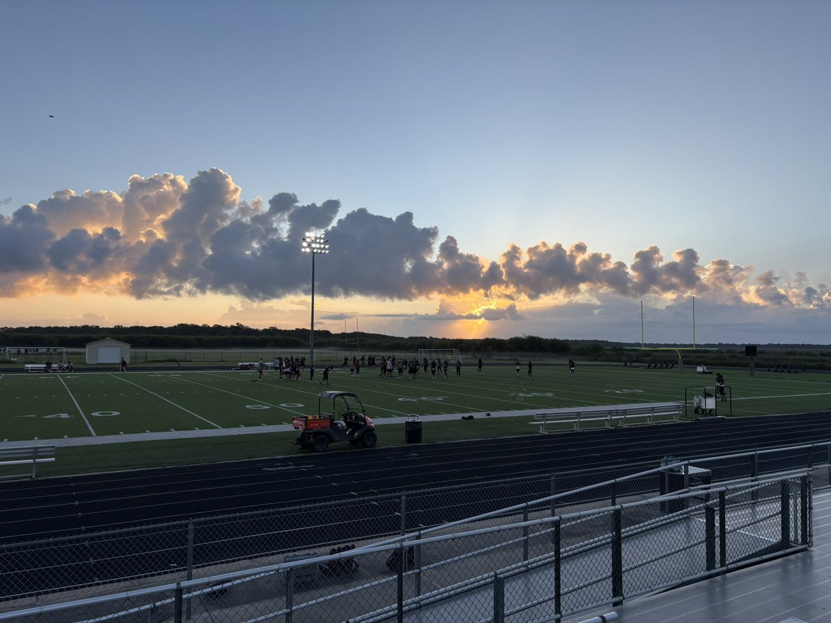 Good morning football. Blessed to see another sunrise.
