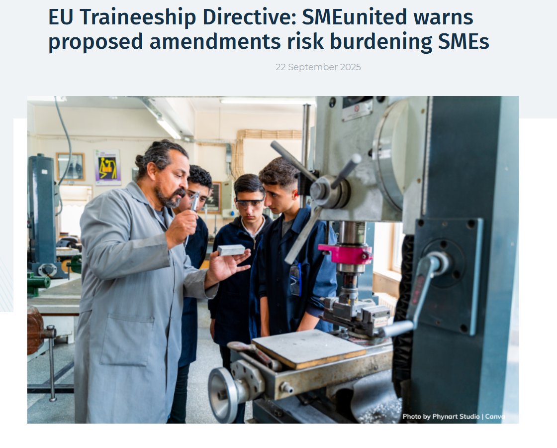 ApprenticeADAPT's tweet image. La direttiva sui tirocini, per come formulata ad oggi, preoccupa le piccole e medie imprese. Troppi obblighi e una distanza tra tirocinante e dipendente che sembra assottigliarsi. Non da ultimo, a preoccupare è anche il tema del salario
 lc.cx/fYt6PN