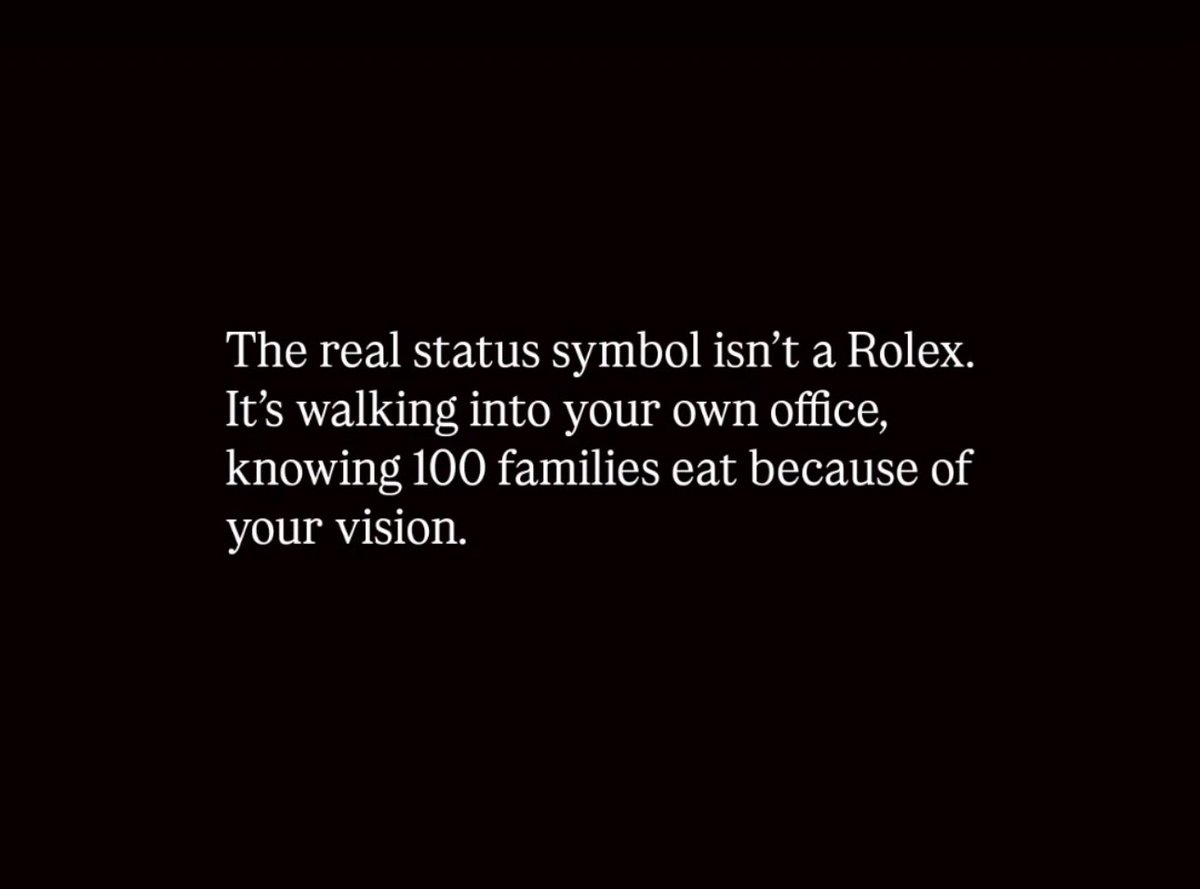 Codie_Sanchez's tweet image. Real status can’t be bought.